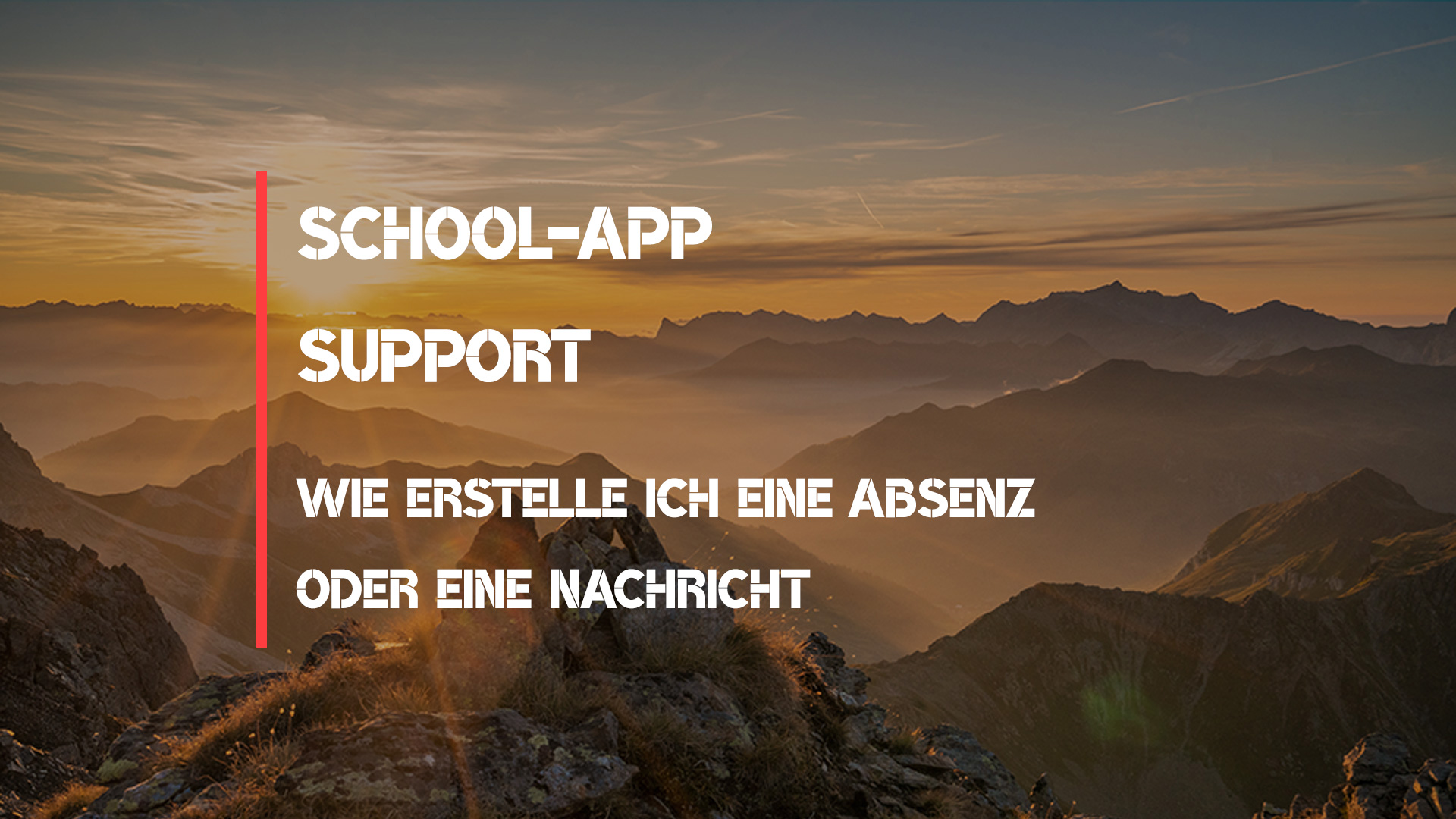School-App Tutorial – Das verfassen von Absenzen oder Nachrichten